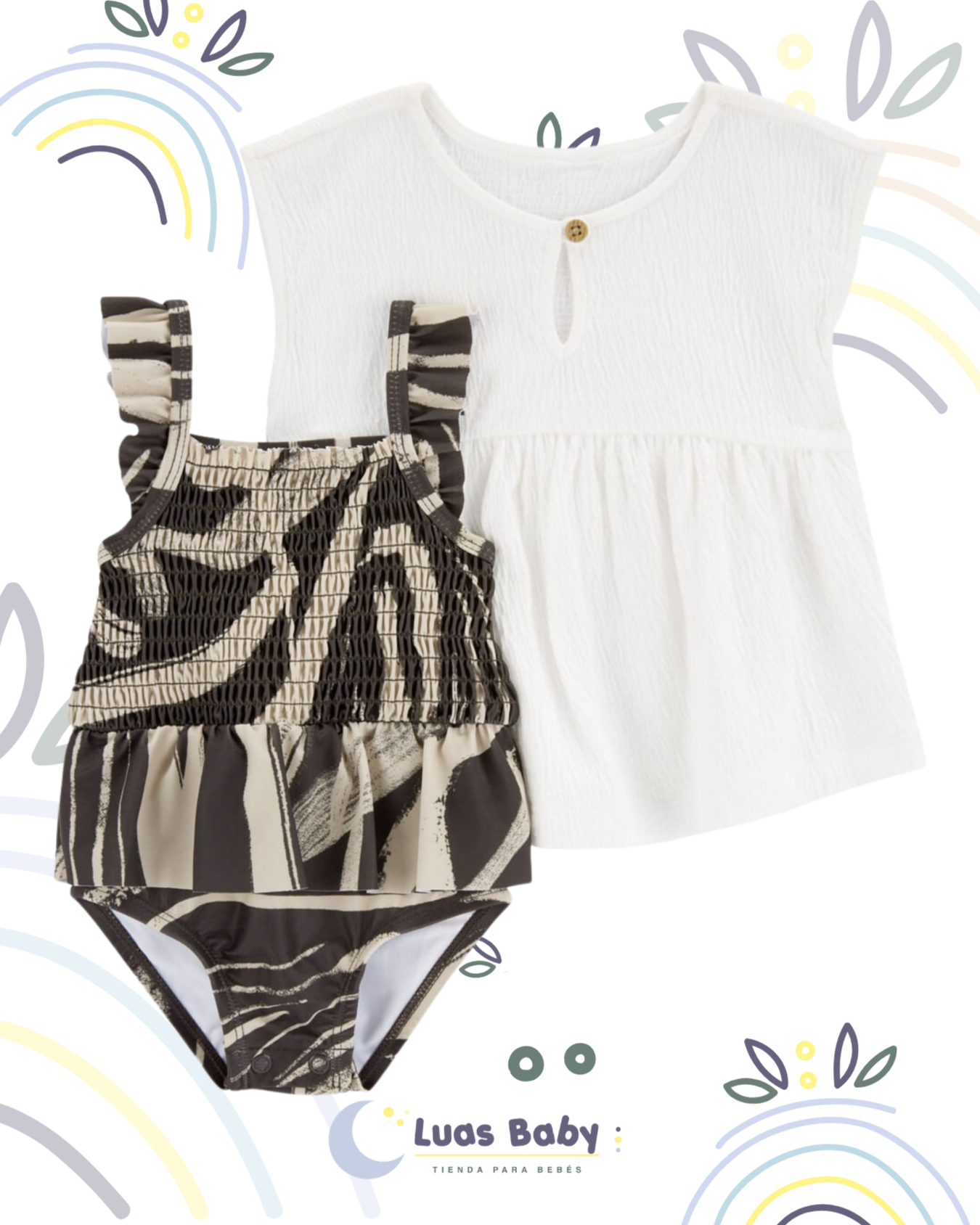 Pack 2 Piezas Mameluco + Blusa Carter's