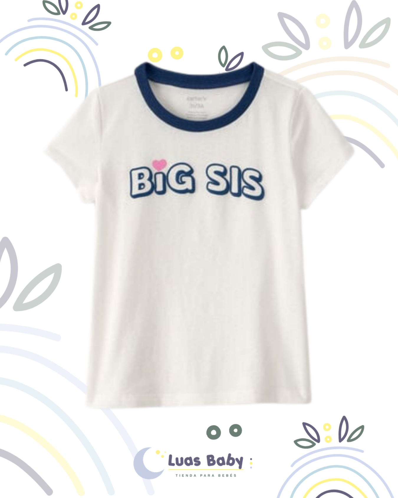 Camiseta Manga Corta "Big Sis"