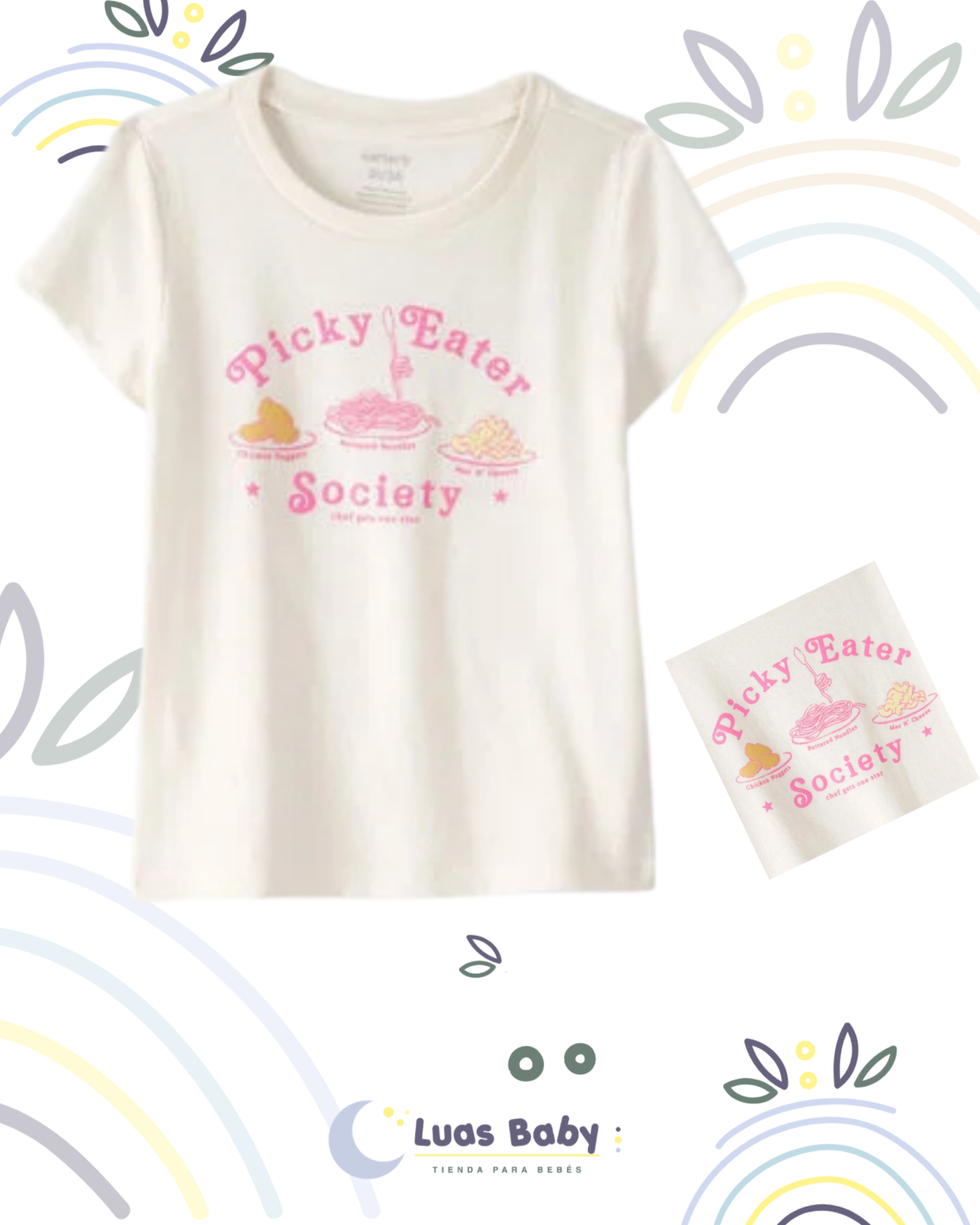 Camiseta Manga Corta "Picky Eater Society"
