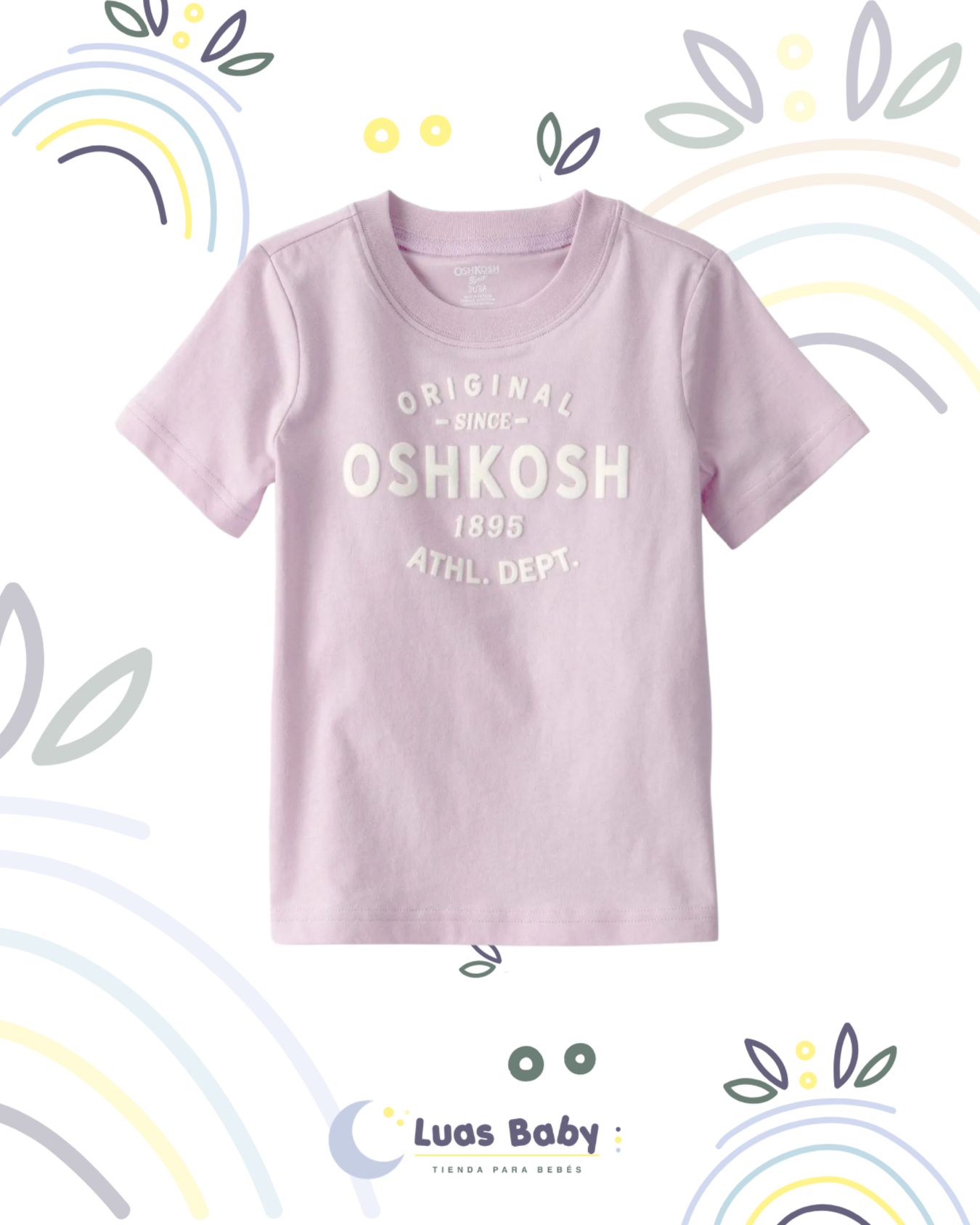 Camiseta Manga Corta OshKosh Lila
