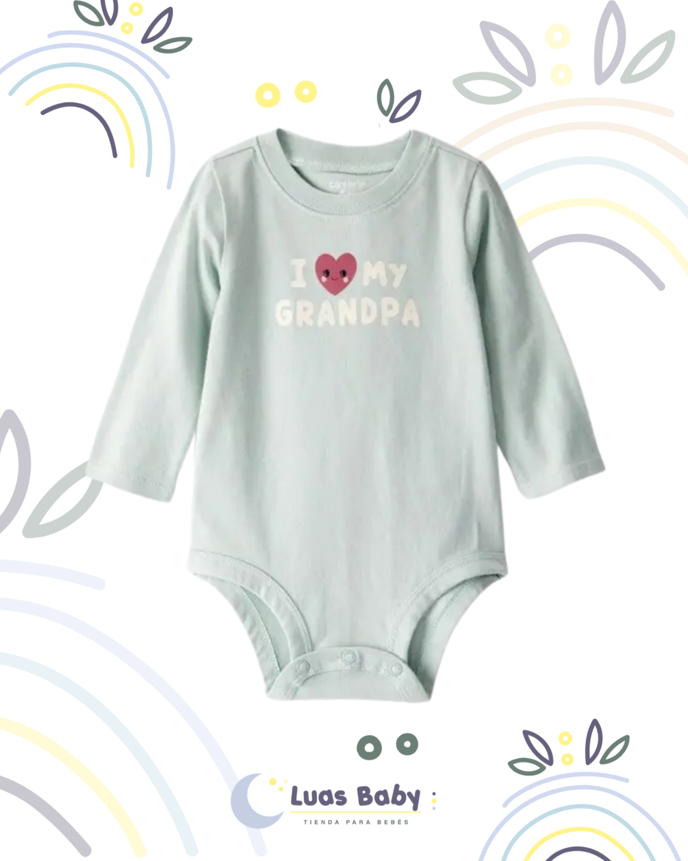 Body Manga Larga "I Love My Grandpa"
