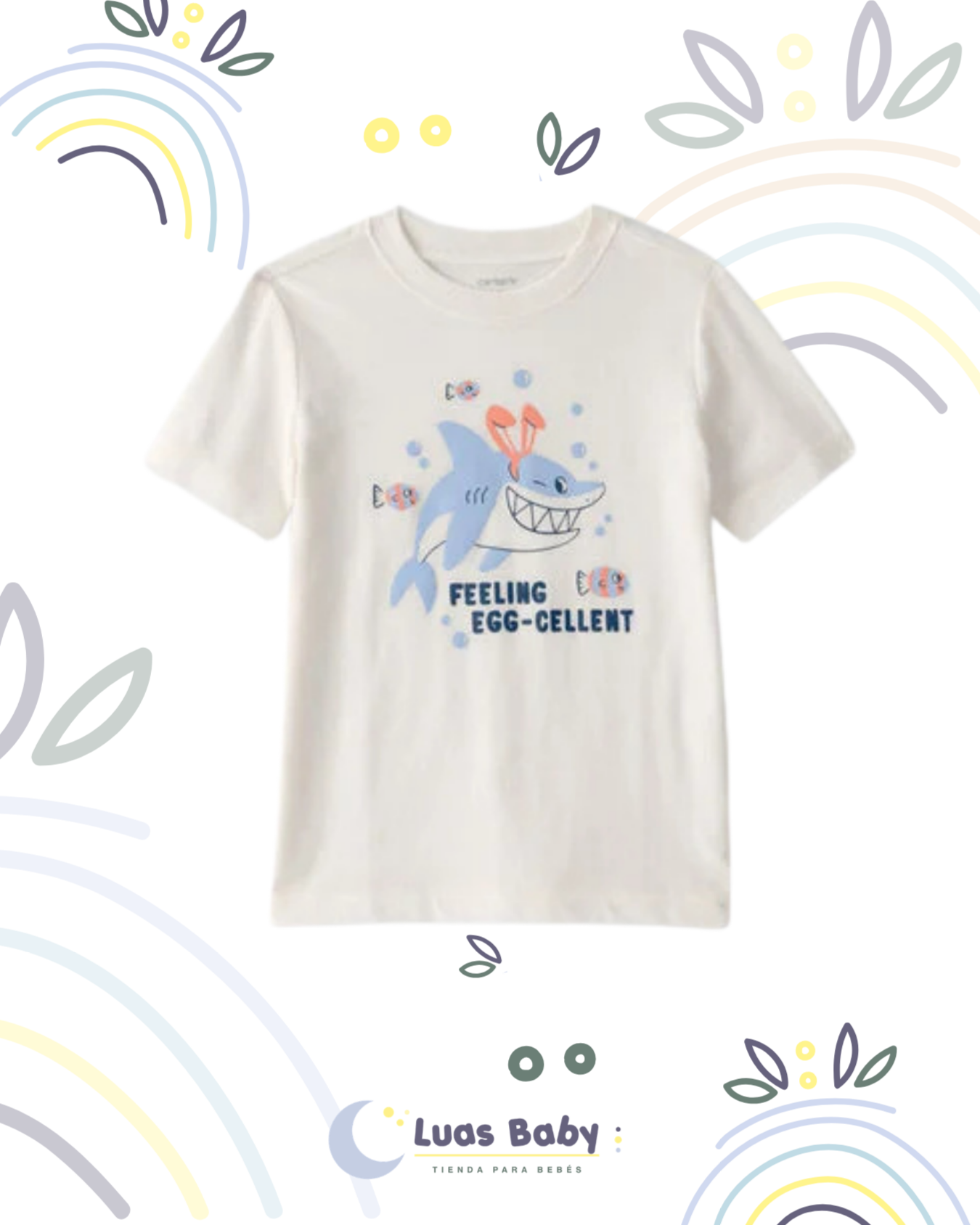 Camiseta "Feeling Egg-Cellent" Tiburón