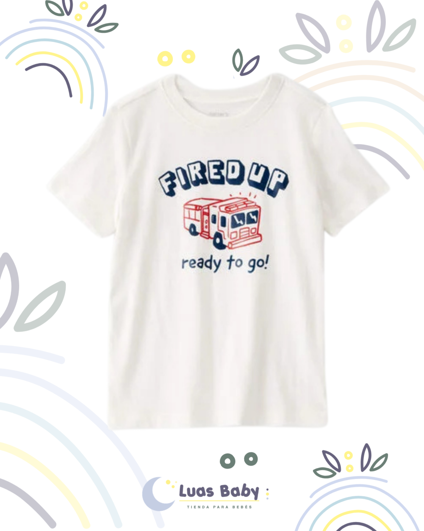 Camiseta Manga Corta "Fired Up" Bomberos