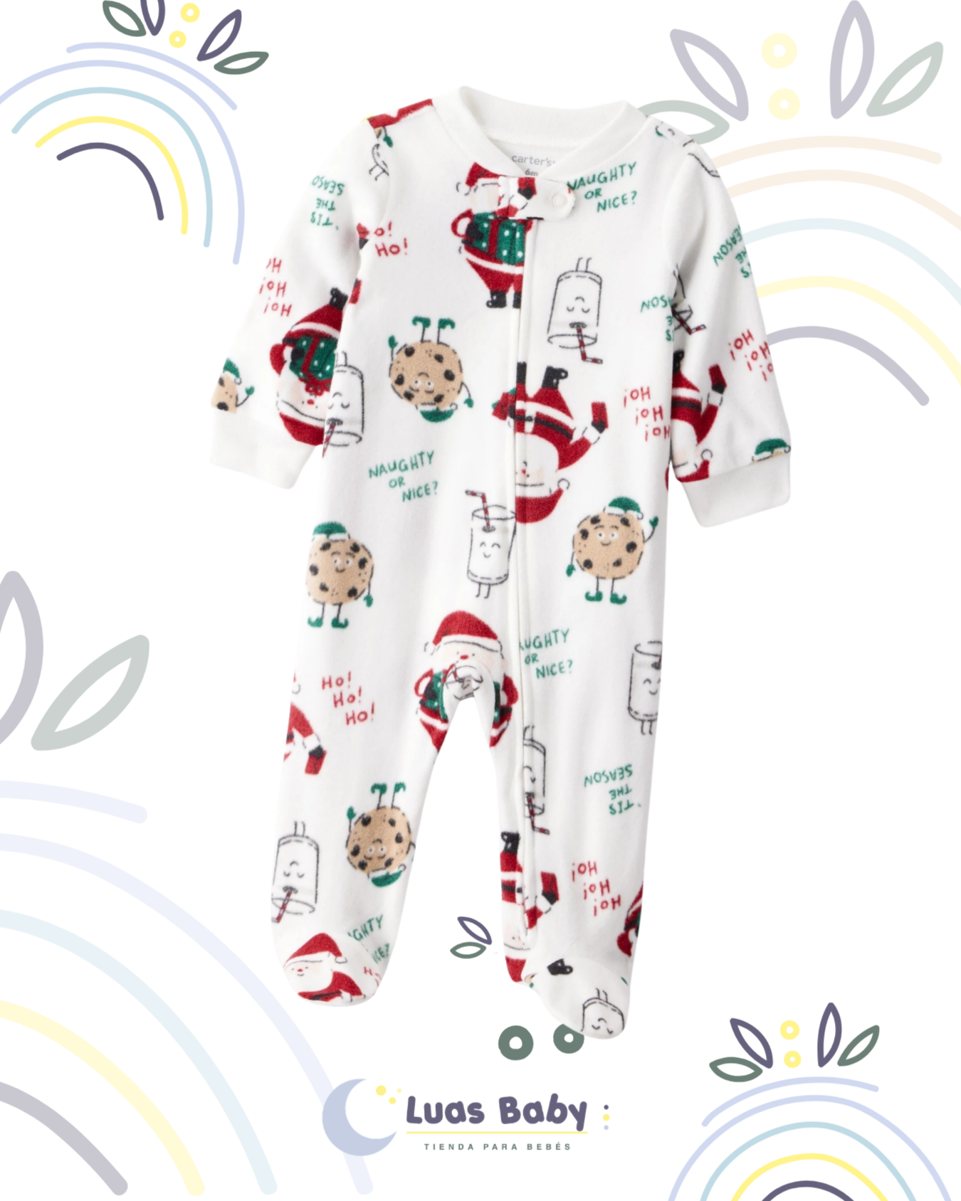 Enterizo Navideño "Naughty or Nice" Carter's