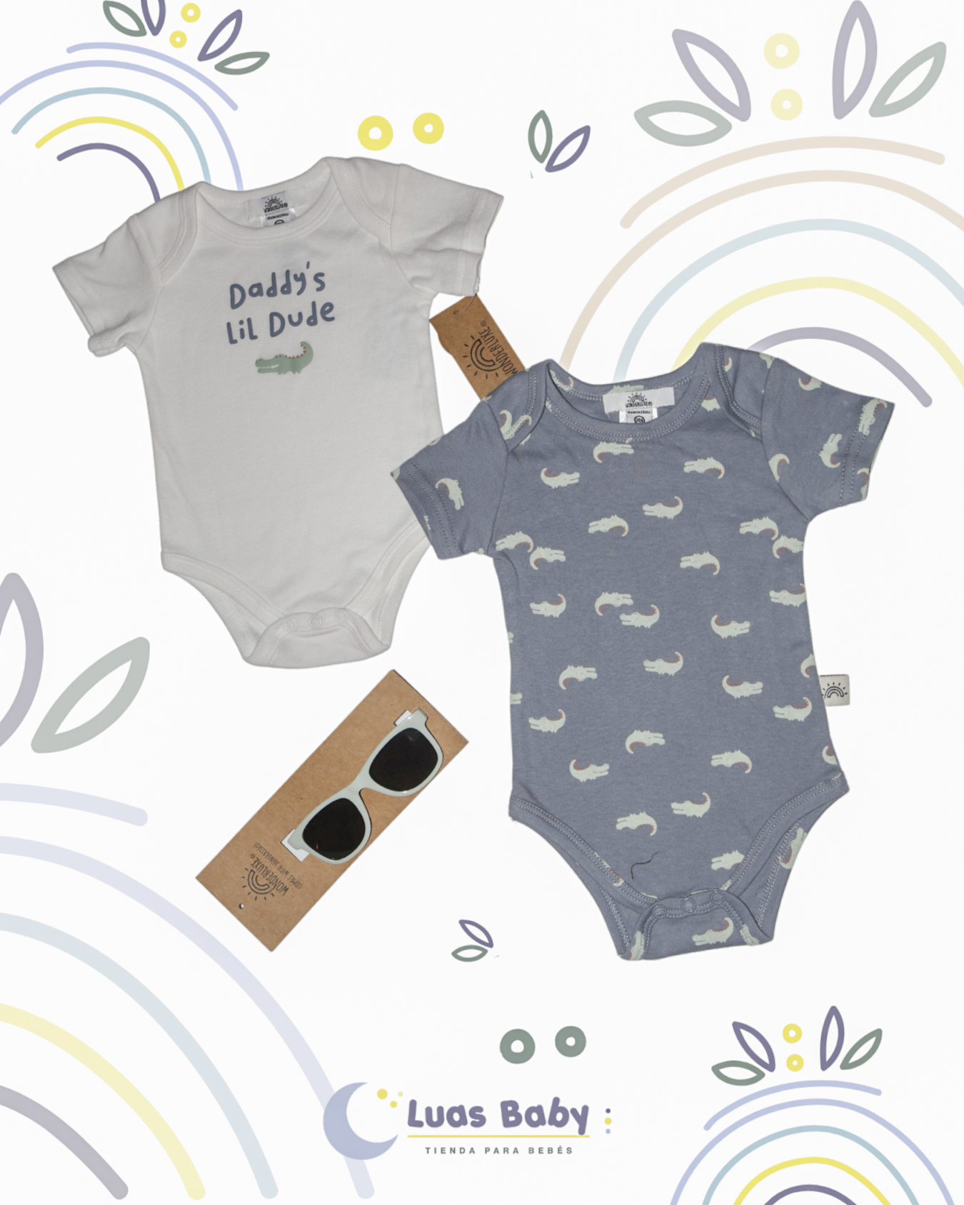 Pack 2 Bodies Daddy's Lil Dude + Lentes de Sol