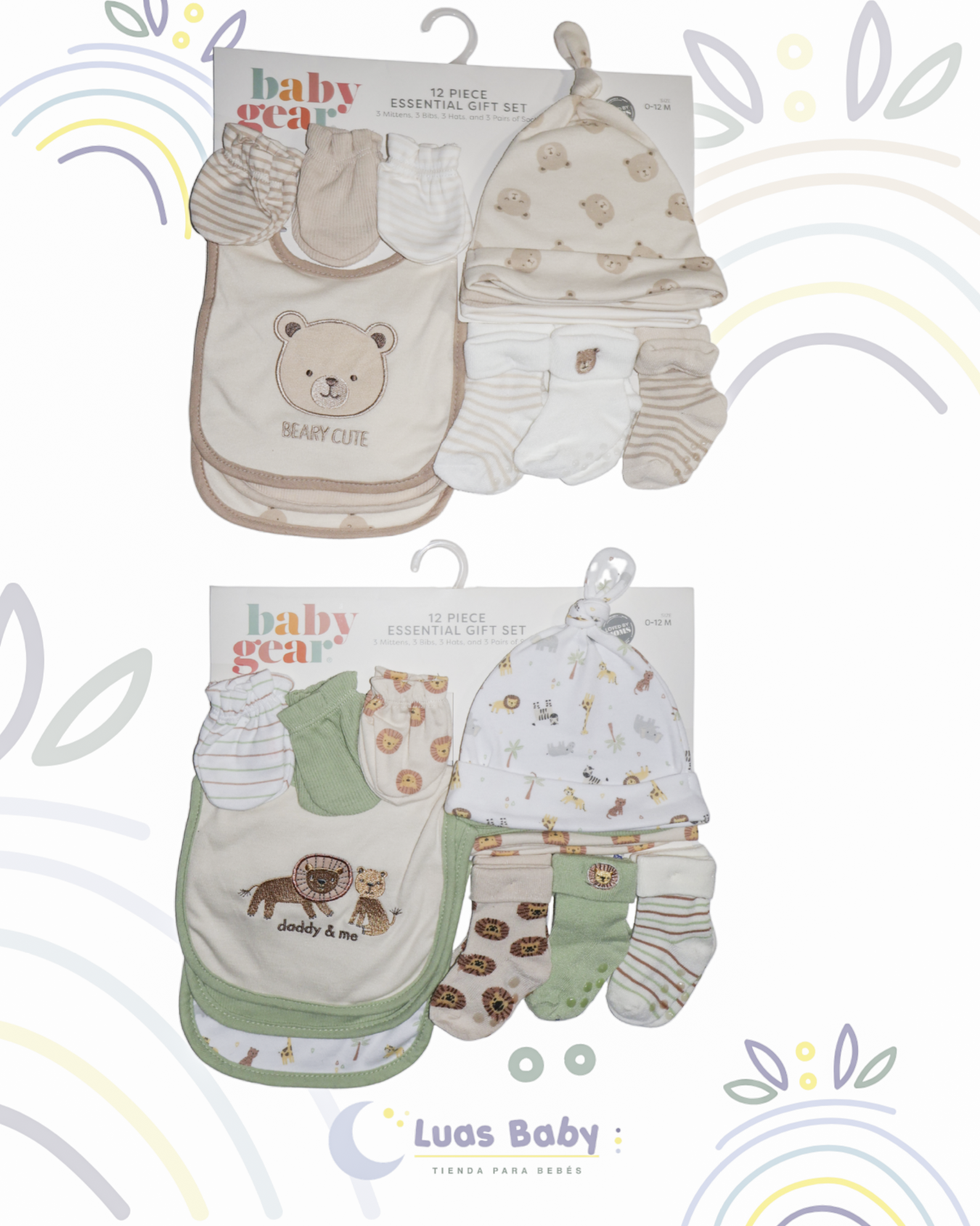 Set de Regalo 12 Piezas Recién Nacido Baby Gear