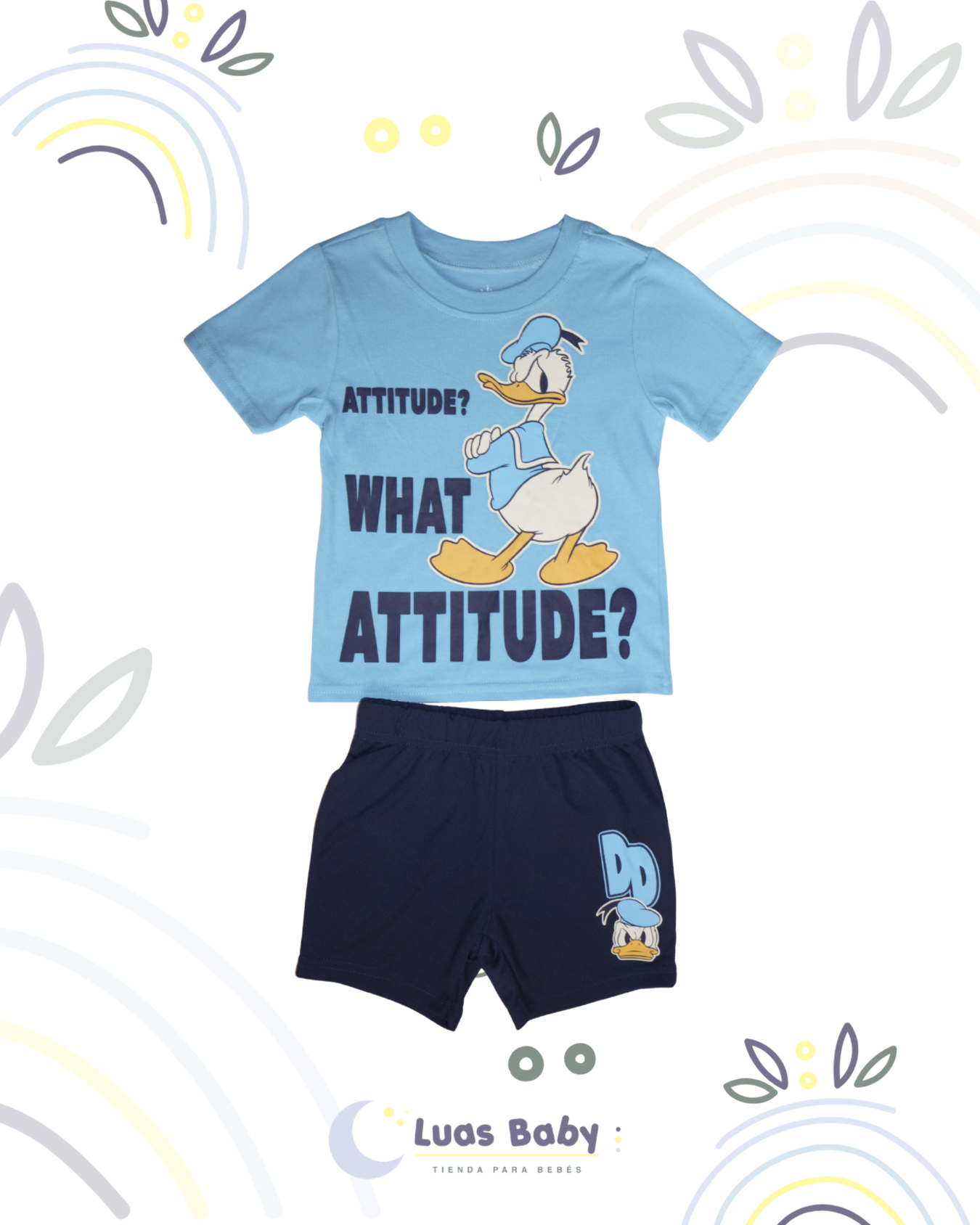 Conjunto Camiseta + Short Donald Duck Niño